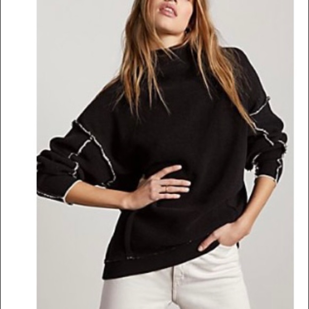 Free People City Life Chenille Contrast Sweater